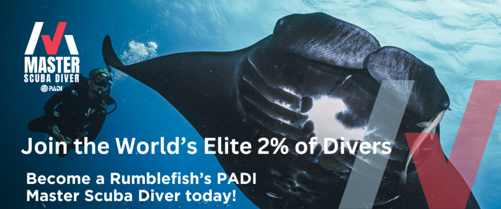 PADI Master Scuba Diver with Rumblefish